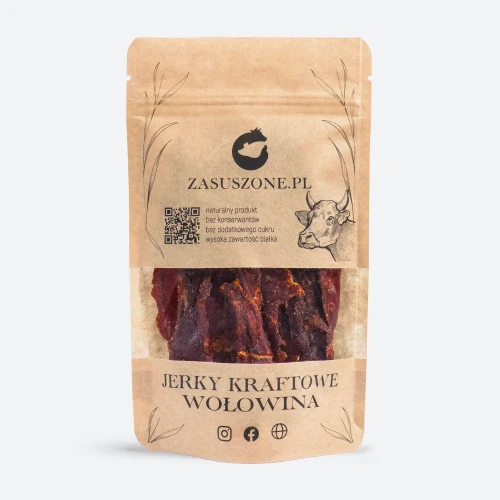 Suszna wołowina 40g beef jerky, suszona wołowina 40g  beef jerky lub tak zwane suszone mięso wołowe, od Zasuszone.pl
