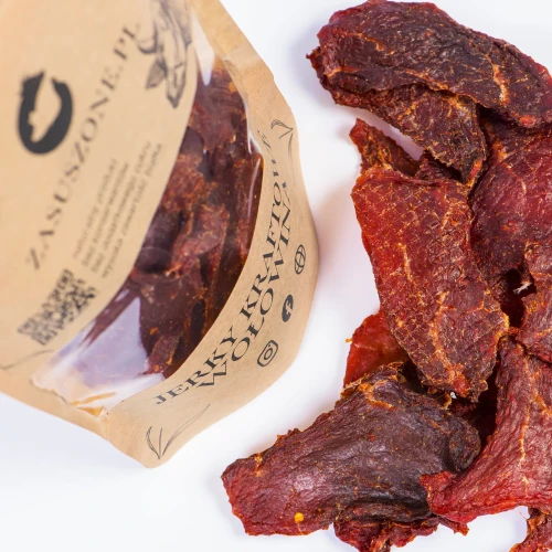 Suszona wołowina ostra 180g pikantne Beef Jerky Zasuszone - ostre beef jerky z najwyżej jakości wołowiny